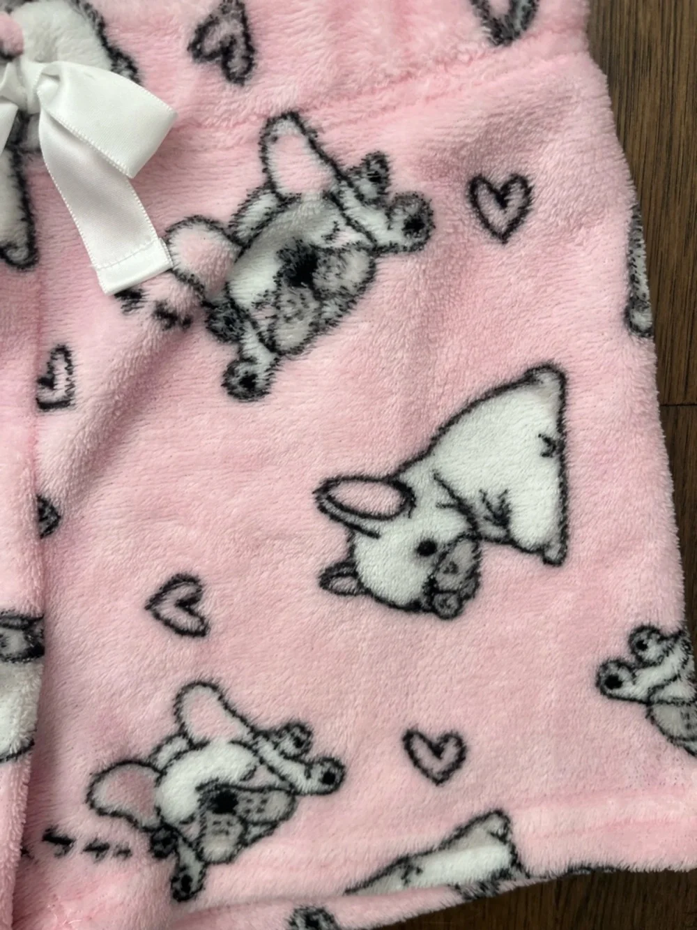 URBAN KIDS Girls Pajama Set Pink Plush Shorts M 10/12 - Picture 5 of 7